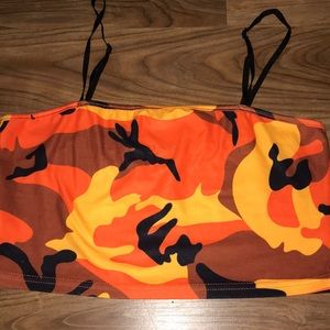 camo crop top